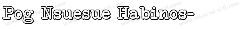 Pog Nsuesue Habinos字体转换